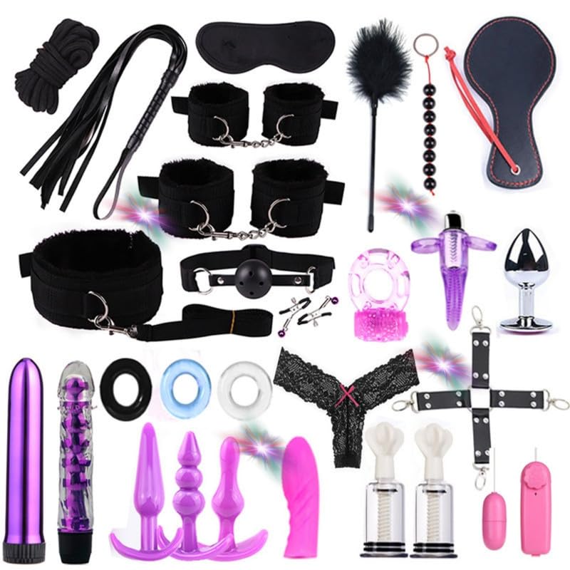 Kit couple de roman 28 pièces en noir pour sport d'intérieur
