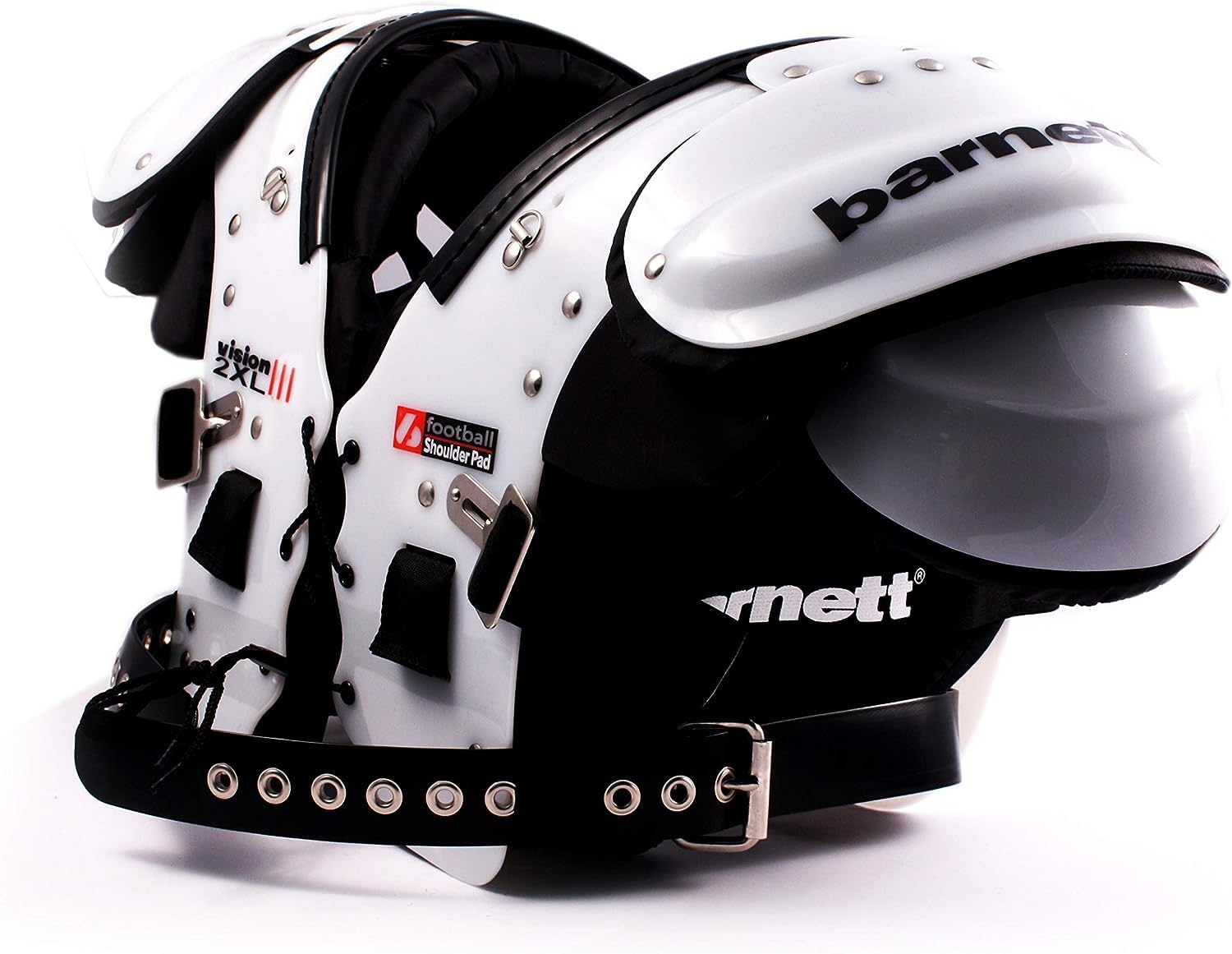 Épaulières De Football Barnett Mark IV Noir - Pour FB-LB-TE-OL-DL | Protection Junior Débutant