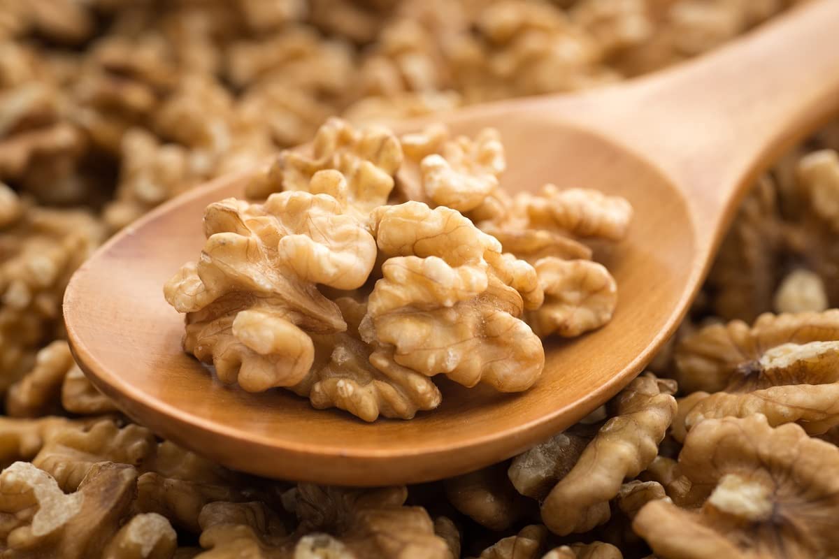 Połówki orzecha włoskiego i kawałki surowe naturalne orzechy kalifornijskie bez glutenu nieprażone wegańskie (5 kg)