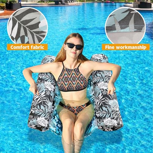 Hamac de piscine gonflable épais pour plage et rivière