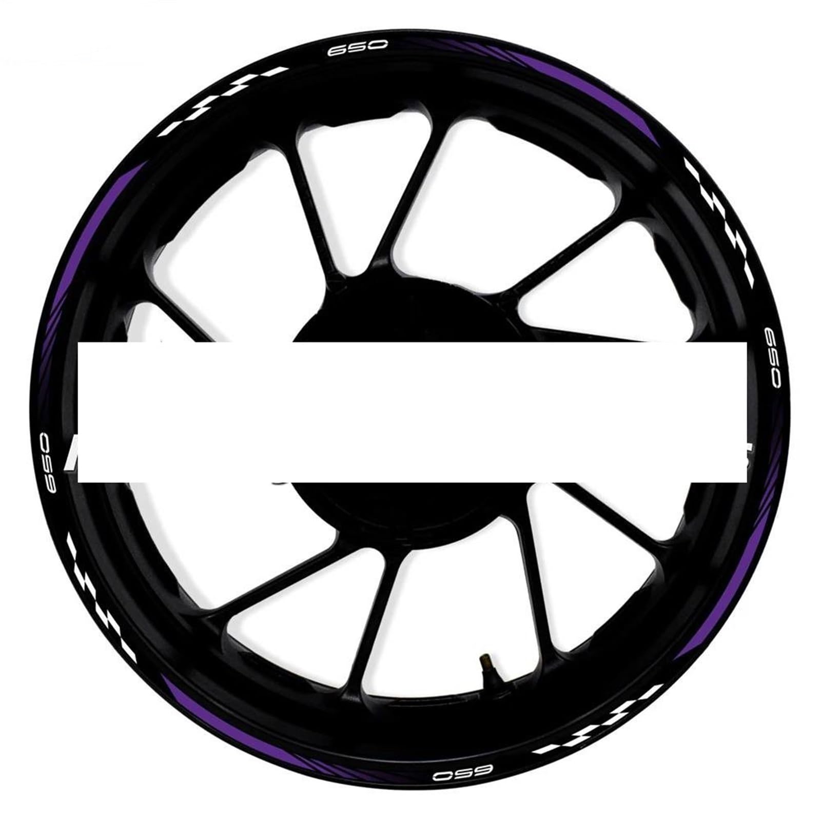 Stickers Motorcycle Wheel Stickers Reflective Decals Rims for Kawasaki Z650 Z 650 Z-650(Style 21)