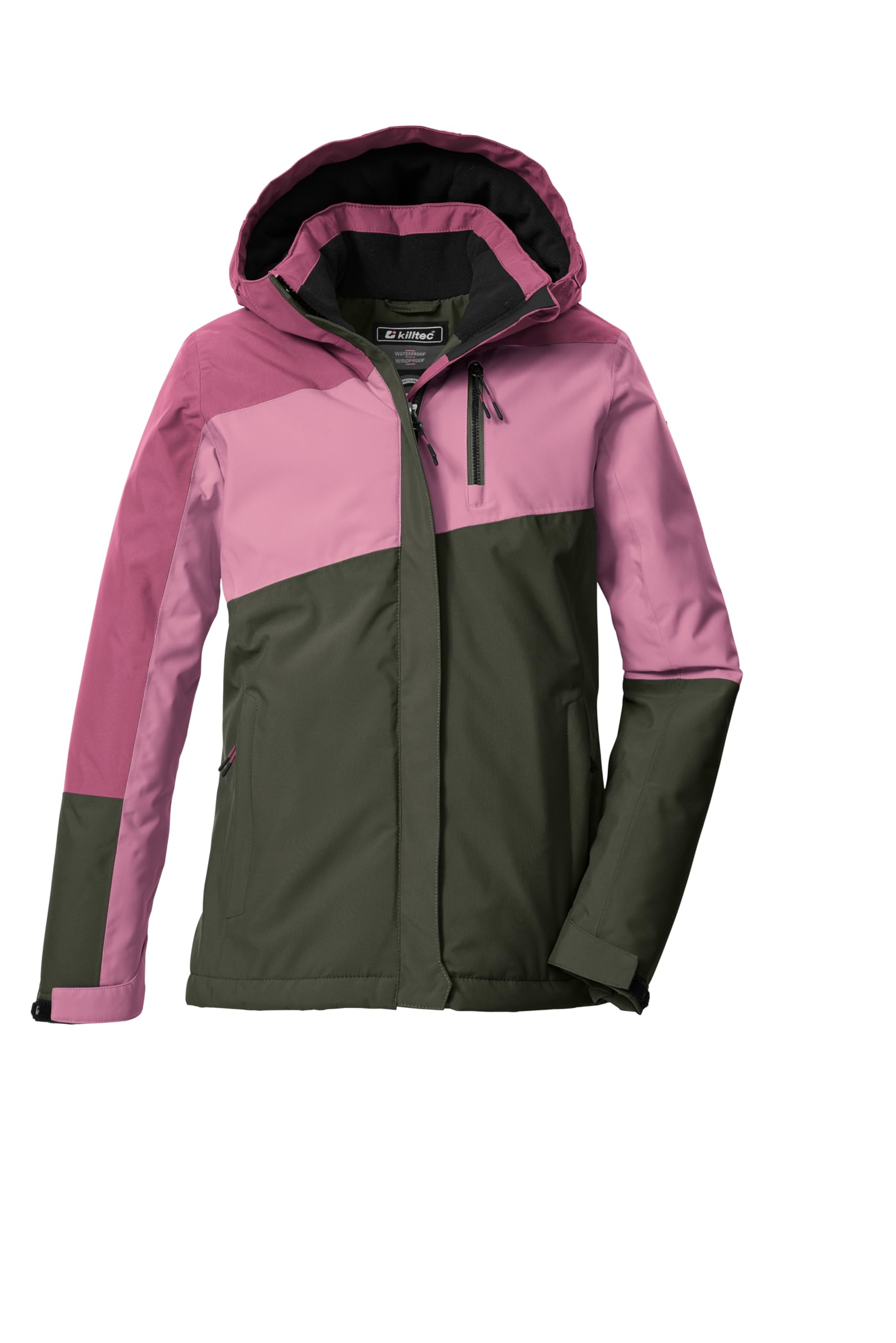 Killtec Mädchen Kow 218 Grls Jckt Funktionsjacke/Outdoorjacke mit Kapuze und Schneefang