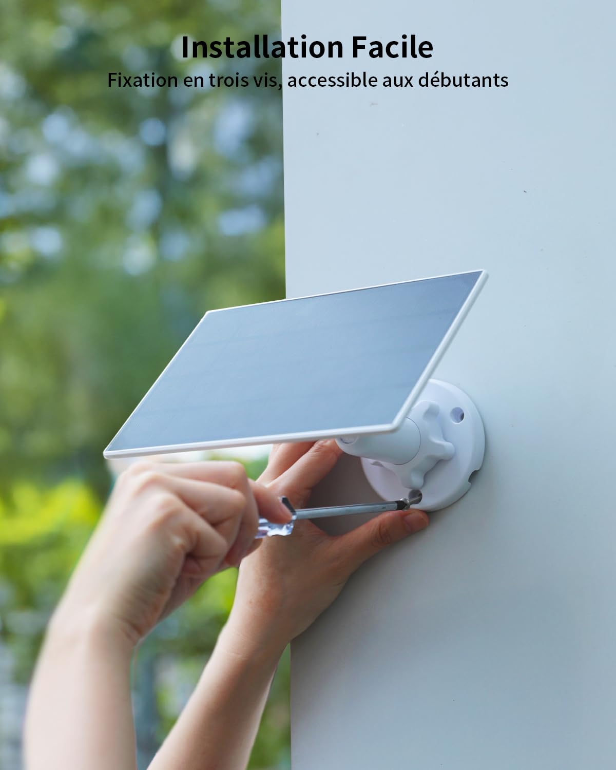 ieGeek Panneau Solaire Compatible avec Toutes les Caméras de Surveillance WiFi sur Batterie, Connecteur Type-C, Support Orientable à 360°, Étanche IP66, Incluant ieGeek ZS-GX3S, ZY-C2, S1, S5, etc.