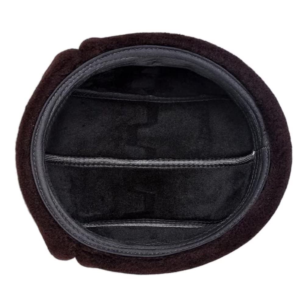 Czapka Zimowa Męska,Ciepła Czapka Z Nausznikami,Rosyjska Czapka Dla Taty,Dziadka,Gospodarstwa Domowego,Czarna-Xxl(Brązowy-Duży)