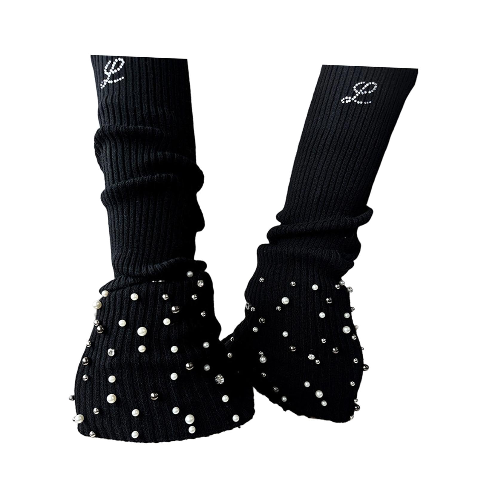 predolo Calentadores de Piernas Patinaje Calcetines Termales Patinaje sobre Hielo Tejido Antideslizante Diseño Elástico para Niñas Mujeres Uso en Patinaje