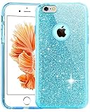 TOZO Case for iPhone 6s SHINY Series [Bling Crystal] Ultra Thin Sparkle Premium 3 Layer Hybrid Semi-transparent Lightweight / Exact Fit / Soft Case for iPhone 6 (2014) / 6s (2015) - 4.7 Blue