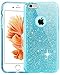 TOZO Case for iPhone 6s SHINY Series [Bling Crystal] Ultra Thin Sparkle Premium 3 Layer Hybrid Semi-transparent Lightweight / Exact Fit / Soft Case for iPhone 6 (2014) / 6s (2015) - 4.7 Blue