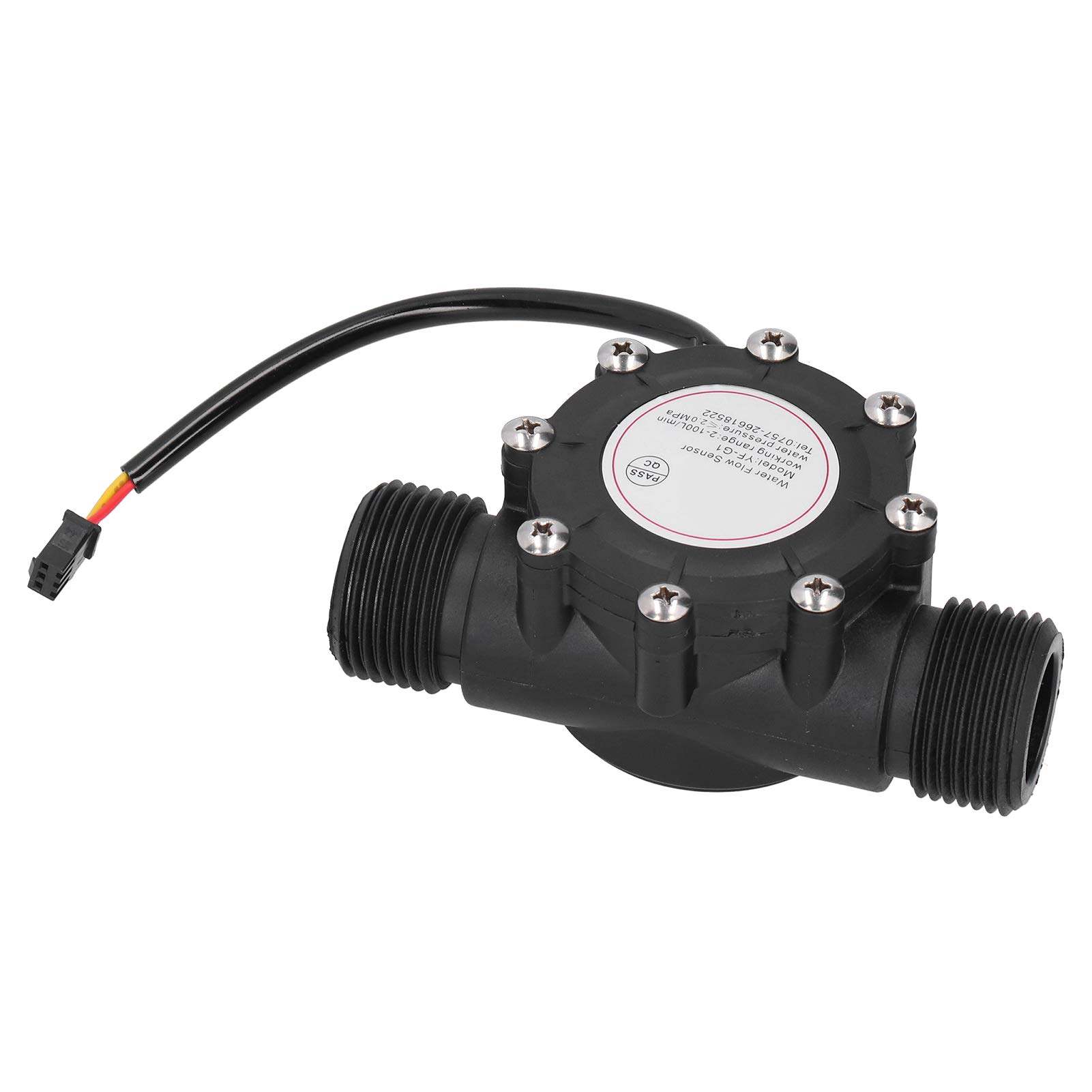 YF-G1 G1 Zoll Außengewinde Wasserdurchflusssensor Hall-Durchflussmesser Zentrale Klimaanlage Schwimmbad-Durchflussmesser DC3-24V