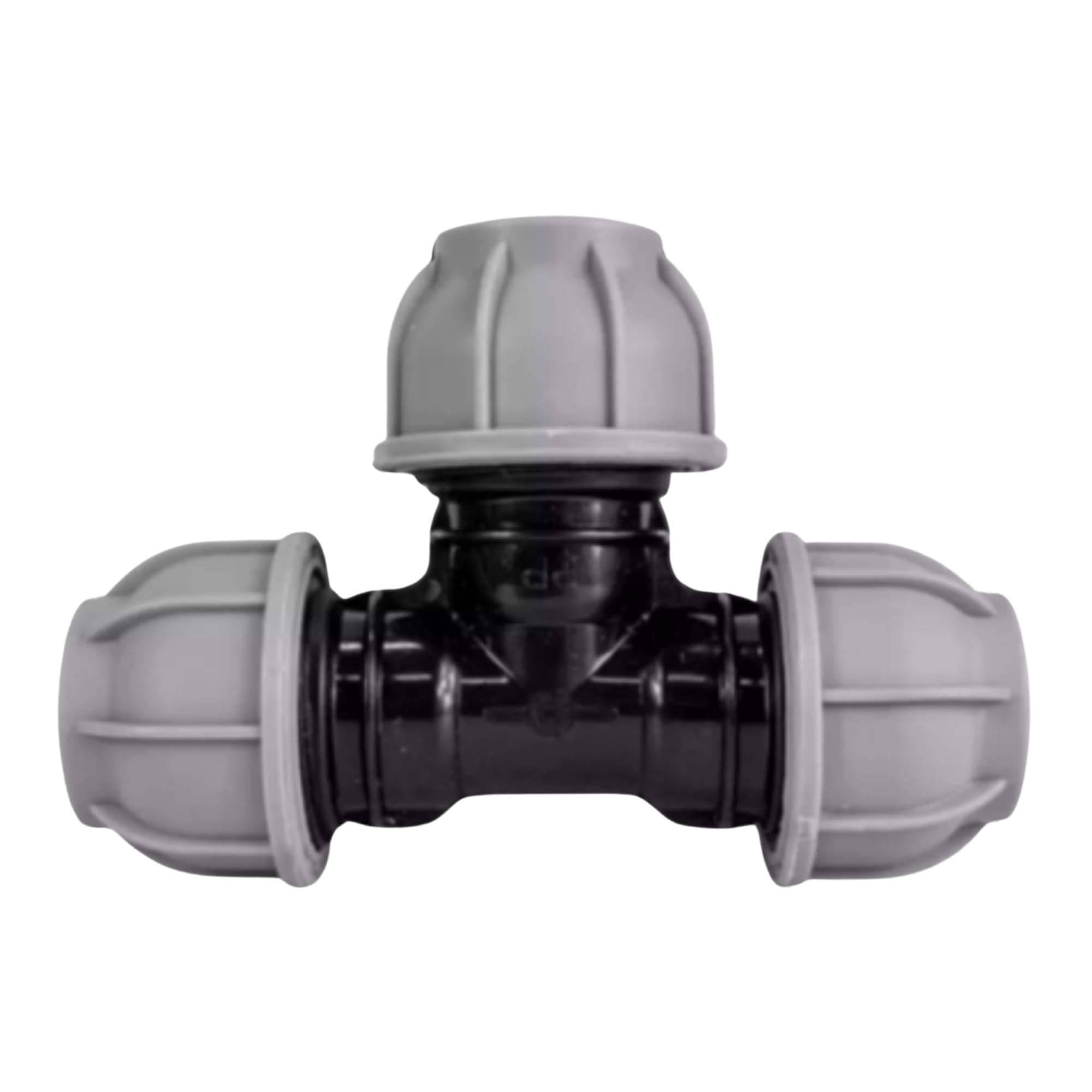 Mypurecore You At The Core Black Mypurecore Mdpe Compression Fitting 20-50Mm – Straight, Elbow, Tee, Stop End & Valve – Bsp Threaded Water Pipe Connector – Leak-Proof Irrigation For Blue Pipe (Tee 32Mm)