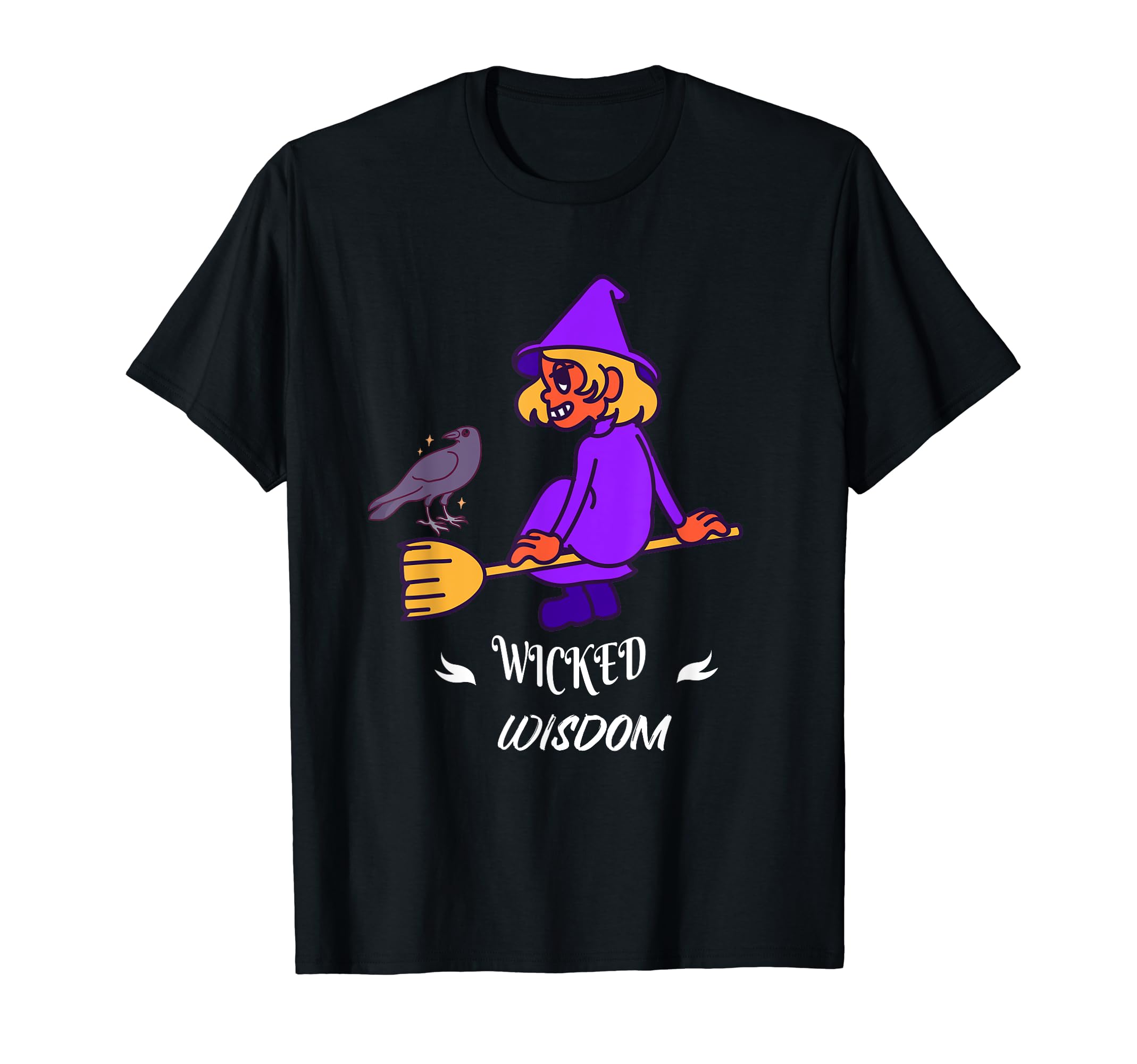Wicked Wisdom Cute Funny Witch Designs Present T-Shirt