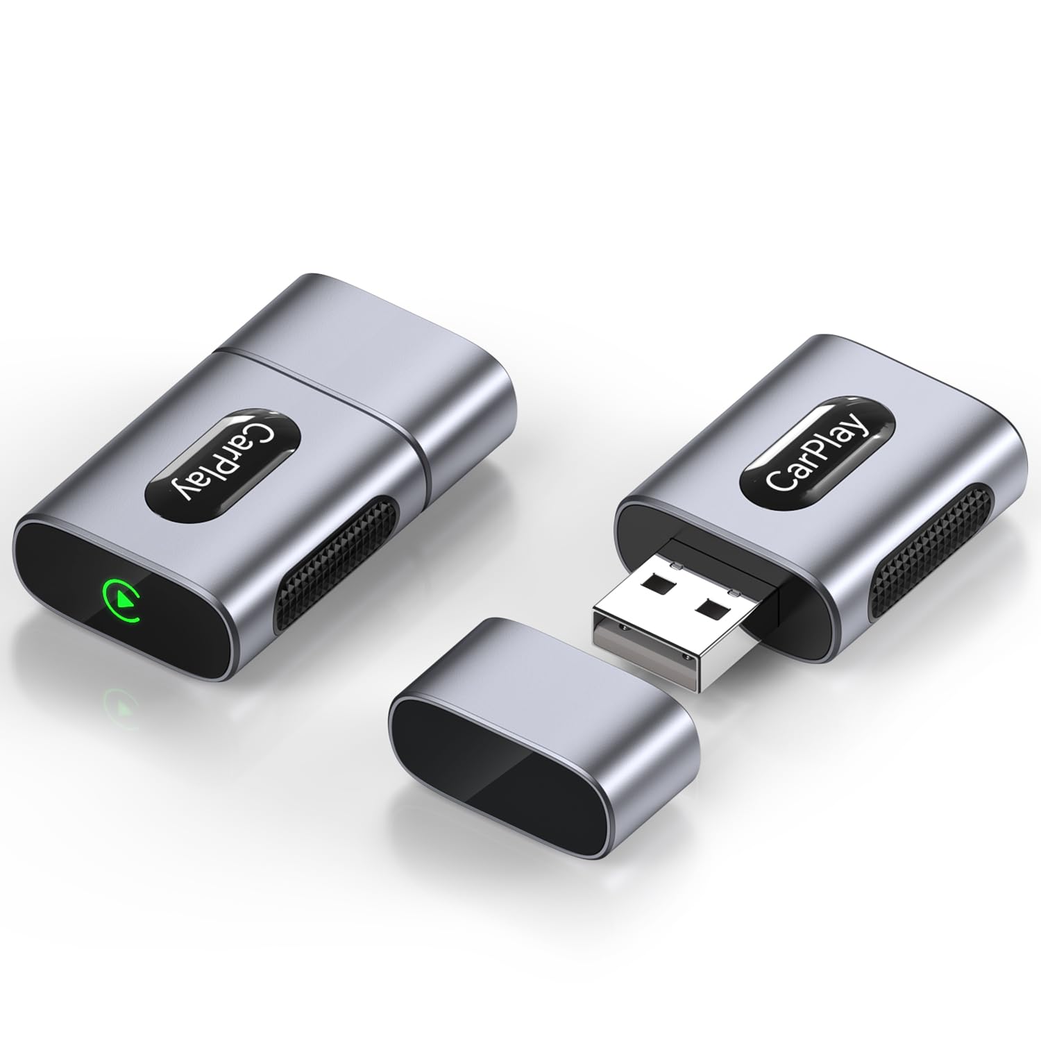 Adaptador CarPlay inalámbrico para iPhone, conexión automática 3 veces más rápida, sin retraso, Plug & Play con Bluetooth 4 y WiFi 6, mini dongle, incluye cable de extensión USB y USB-C, conversión