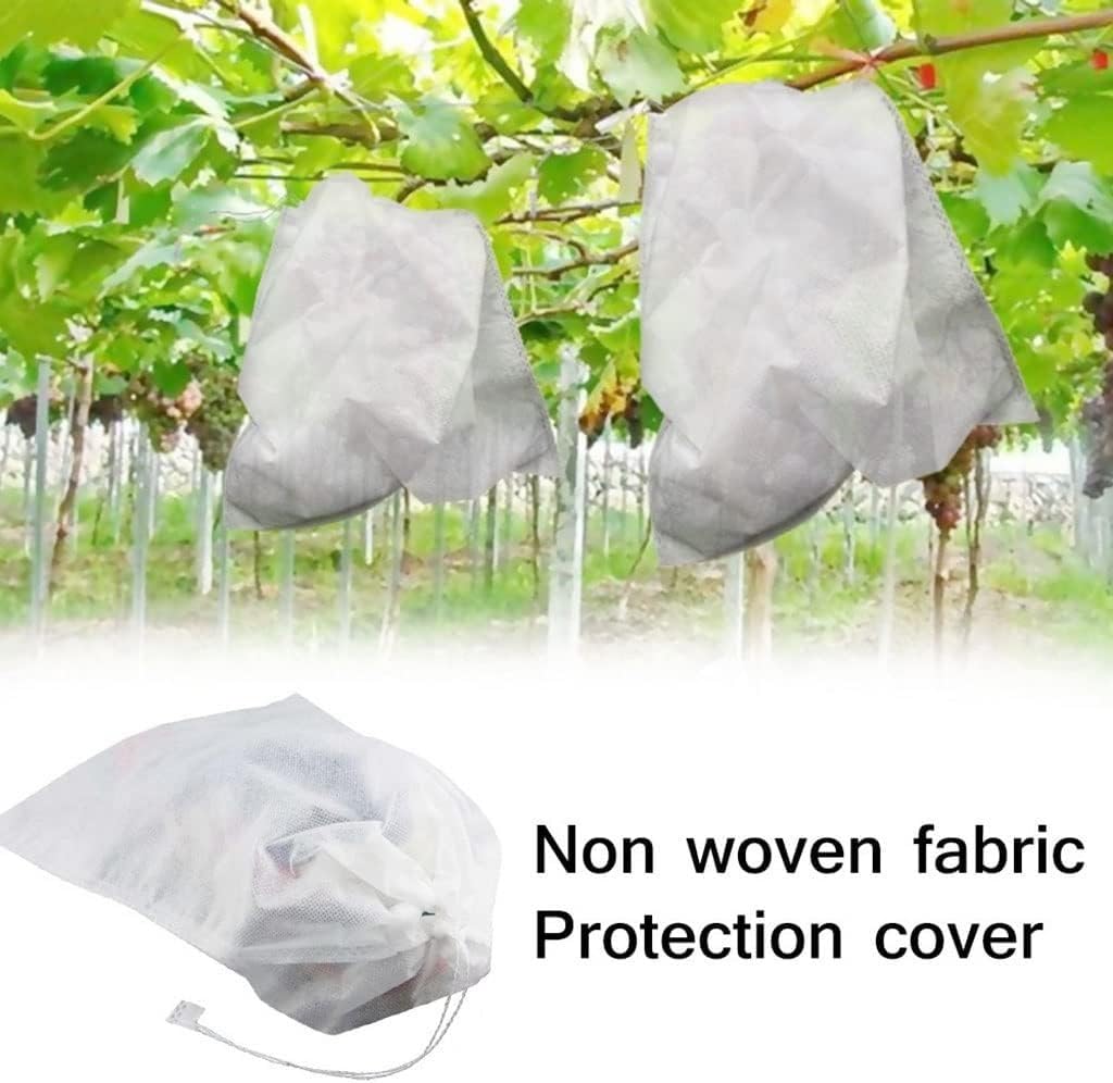 Siatki na owoce 100 szt. Torba ochronna ze ściągaczem w stylu winogron, do torebek ochronnych na owoce, siatkowa torba(300mmx350mm)