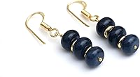 Vista 156 de Gempires Lightweight Beaded Earrings Handmade Gemstone Jewelry Hypoallergenic Gold Plated Dangling Earrings For Women