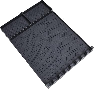 Silicone Grill Mat for Flat Top, Heat Resistant Griddle Tool Mat, Black