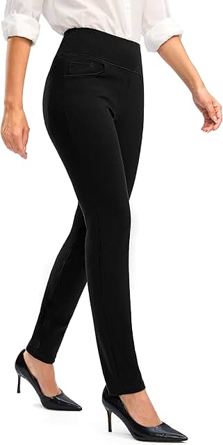 Rammus Womens High Waist Dress Pants with Pockets Business Casual Work P...