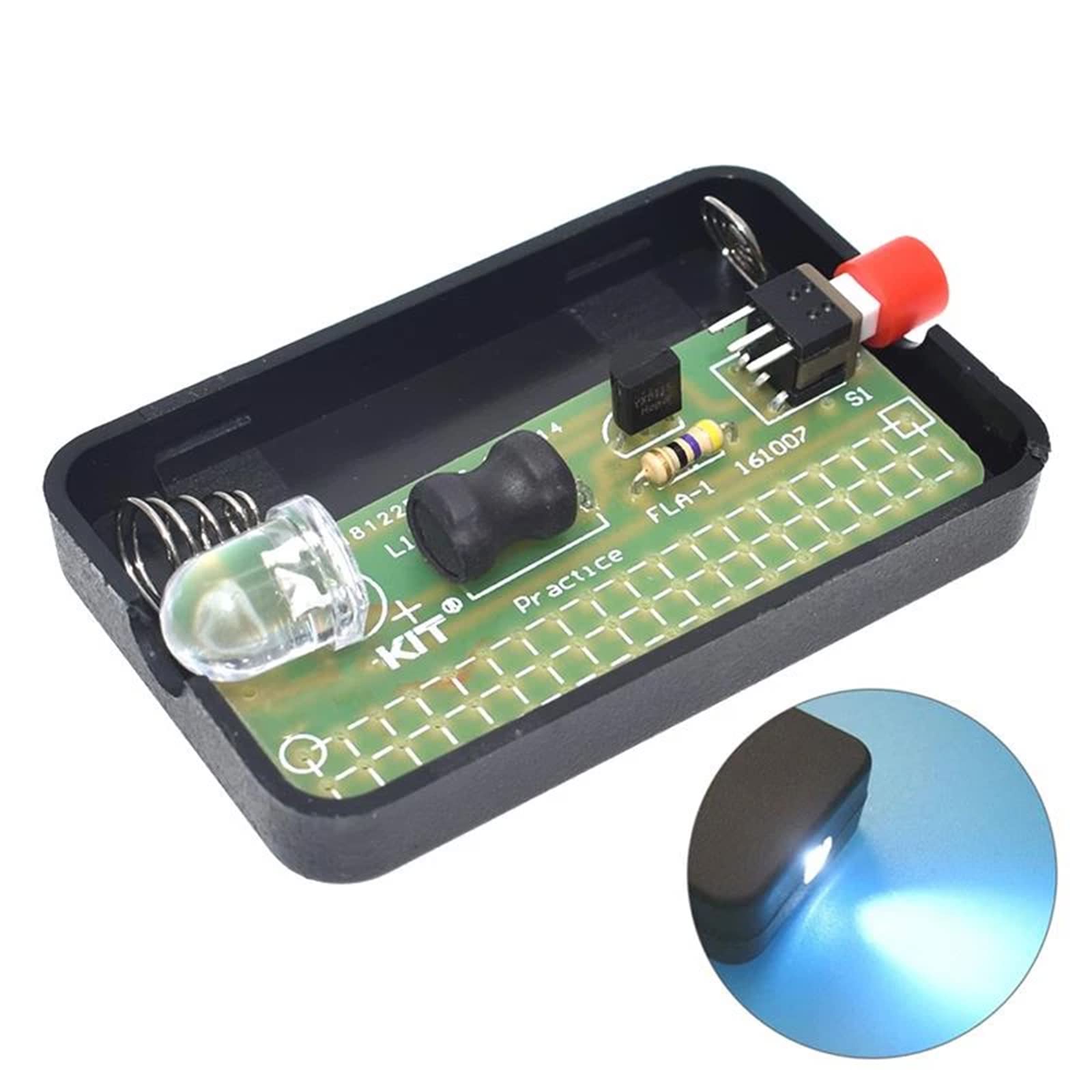 Taschenlampe DIY Löten Kit 2Stück, Lustige DIY Elektronik Bausatz Löt für Anfänger, Studenten und Heimwerker, Elektronische Praxis