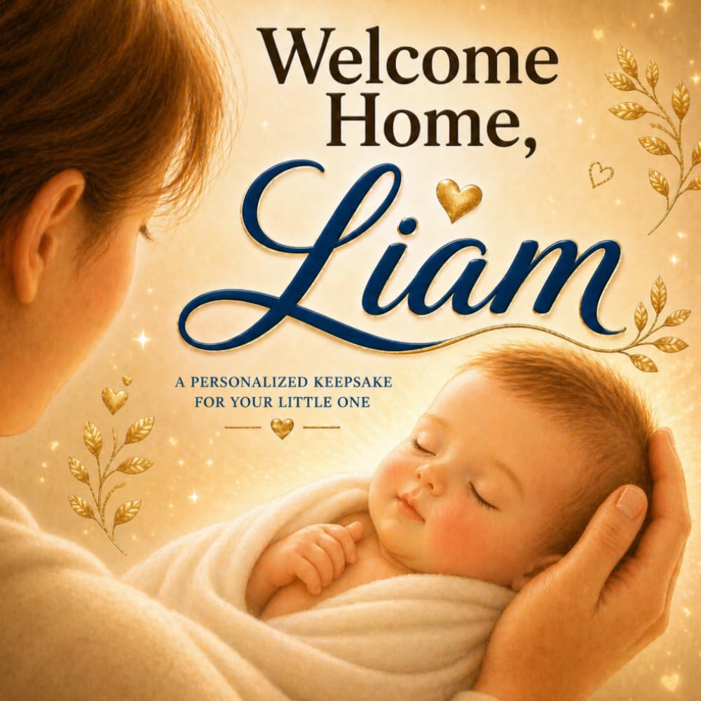 Welcome Home, Liam: A Personalized New Baby Keepsake Book for Liam | A Sweet Welcome Story for Babies and New Parents (Three Hearts Personalized Baby Name Books (Benjamin))