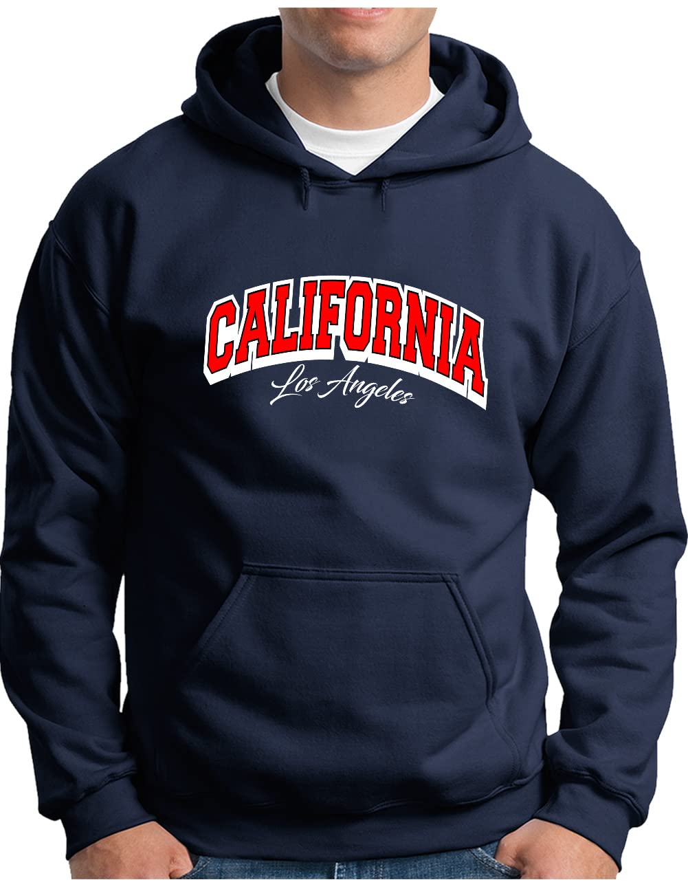 OM3® Los Angeles bluza z kapturem | męska | Kalifornia California L.A.Cali College Style II | sweter z kapturem S - 4XL