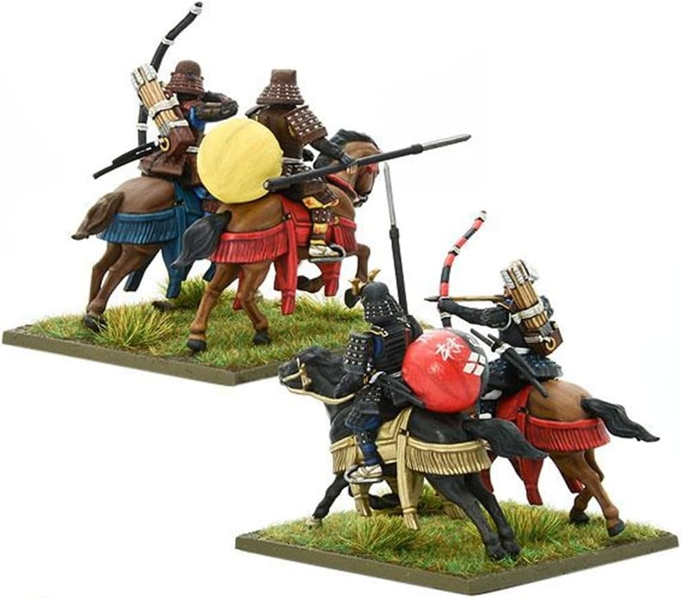 Warlord Games Samurai Horsemen - 28mm Scale Plastic Miniatures for Pike & Shotte Highly Detailed Miniatures for Table-top Wargaming
