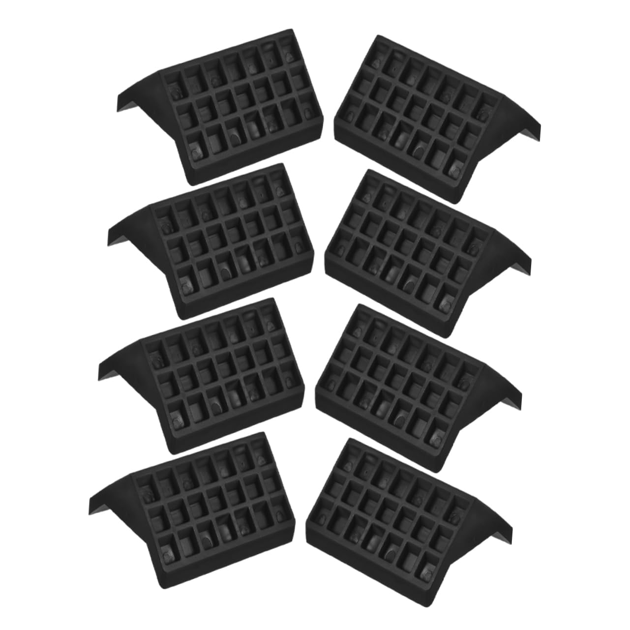 ERINGOGO 8pcs Ping Pong Table Corner Protectors Black Plastic Edge Guards Child Safety Table Corner Covers for Indoor