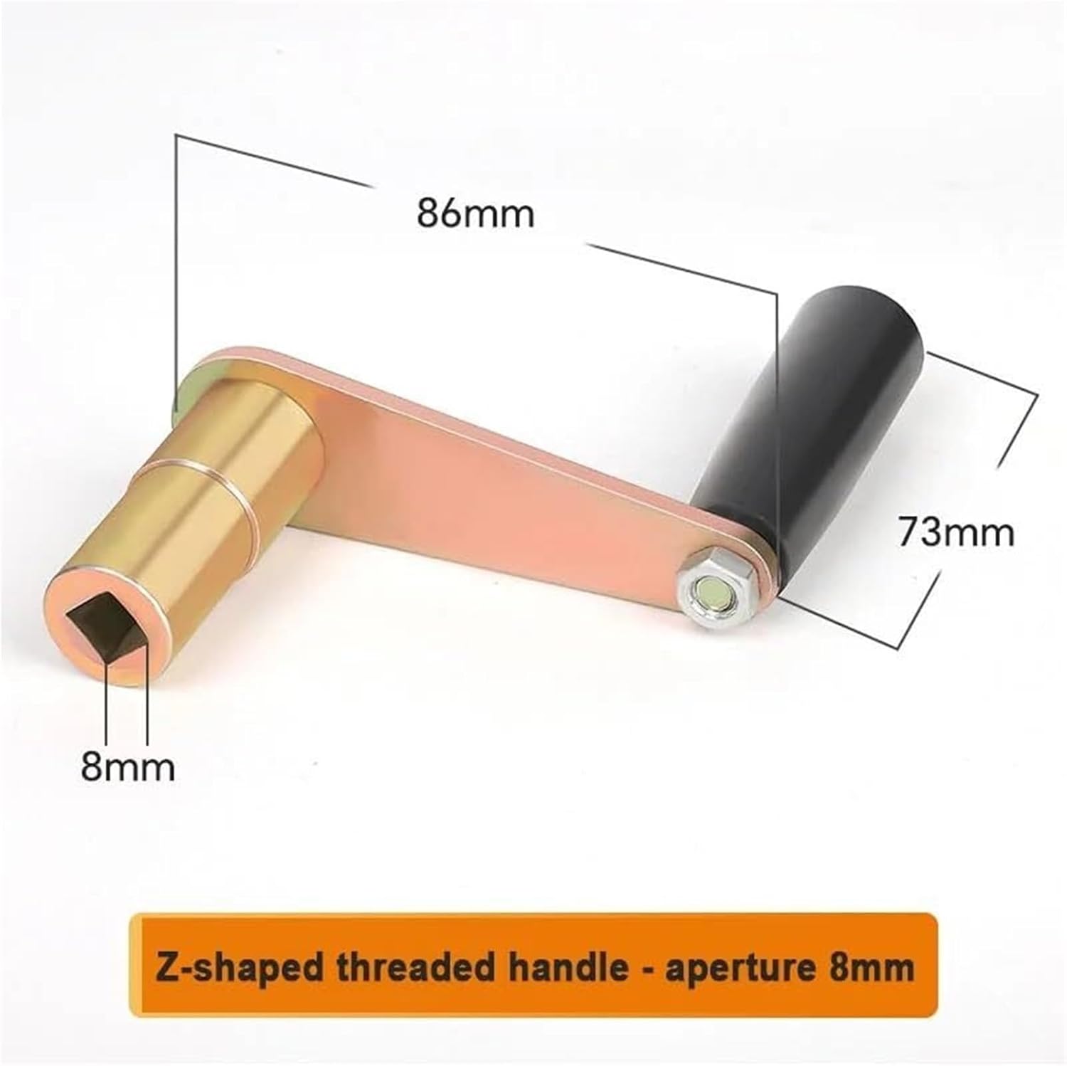 Hand Crank Winch, 2pcs Manual Winches, 1/2/5Pcs Wire Cutting Hand Crank 10MM Internal Square Shaft Z-Grip Handle for Spool Tensioner,Boat Trailer Winches