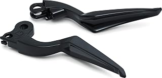 Kuryakyn 5775 Acessório de guidão de motocicleta: alavancas de gatilho de embreagem e freio Phantom para motocicletas indianas 2014-17, preto brilhante, 1 par