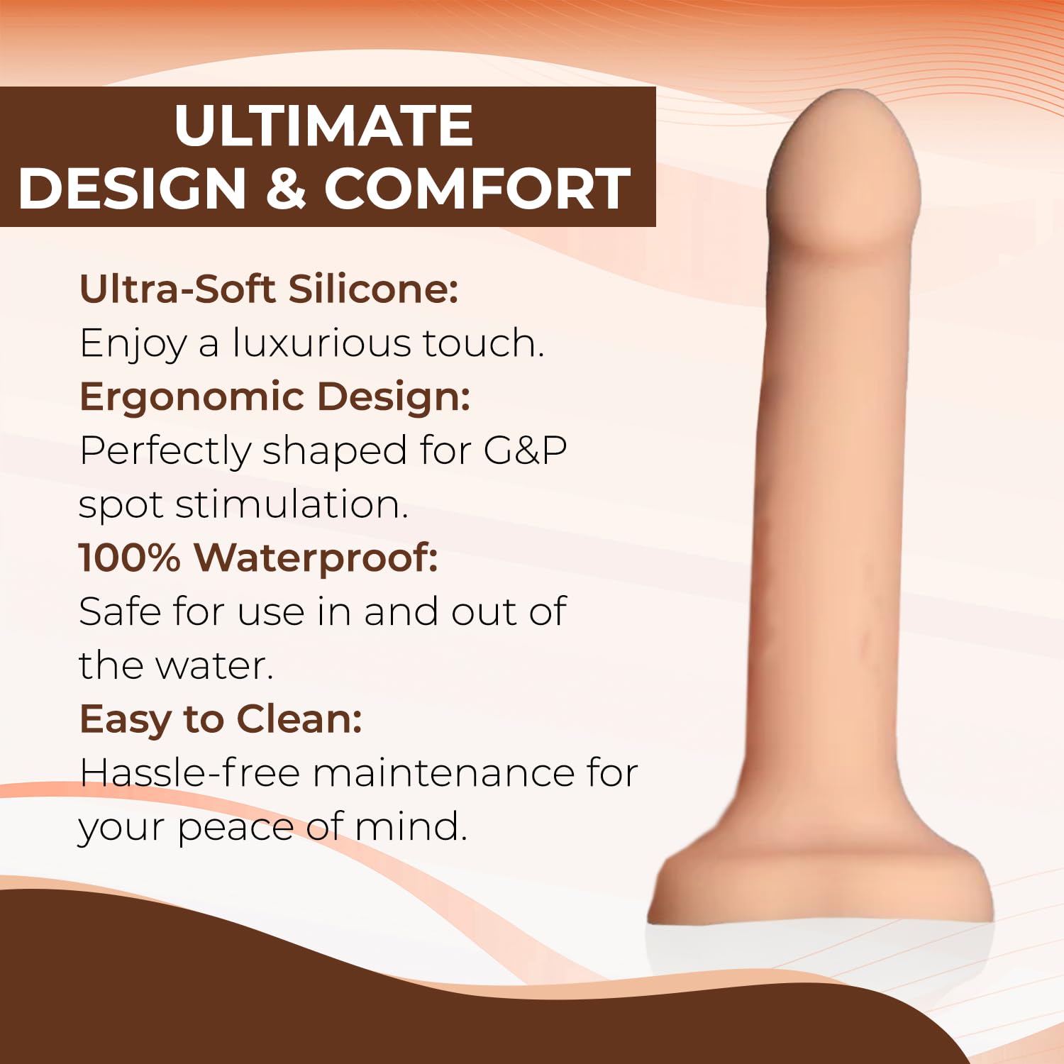 Strap-On-Me - Semi-Realistic Squirting Dildo Cum Vanilla L
