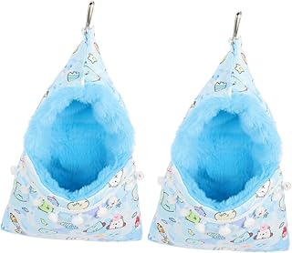 BESTOYARD 2 Peças Saco De Dormir Planador De Açúcar Rede De Hamster Chinchila Rede Acessórios De Gaiola De Hamster Acessórios De Chinchila Habitat De Hamster Gaiola De Esquilo Gaiola De