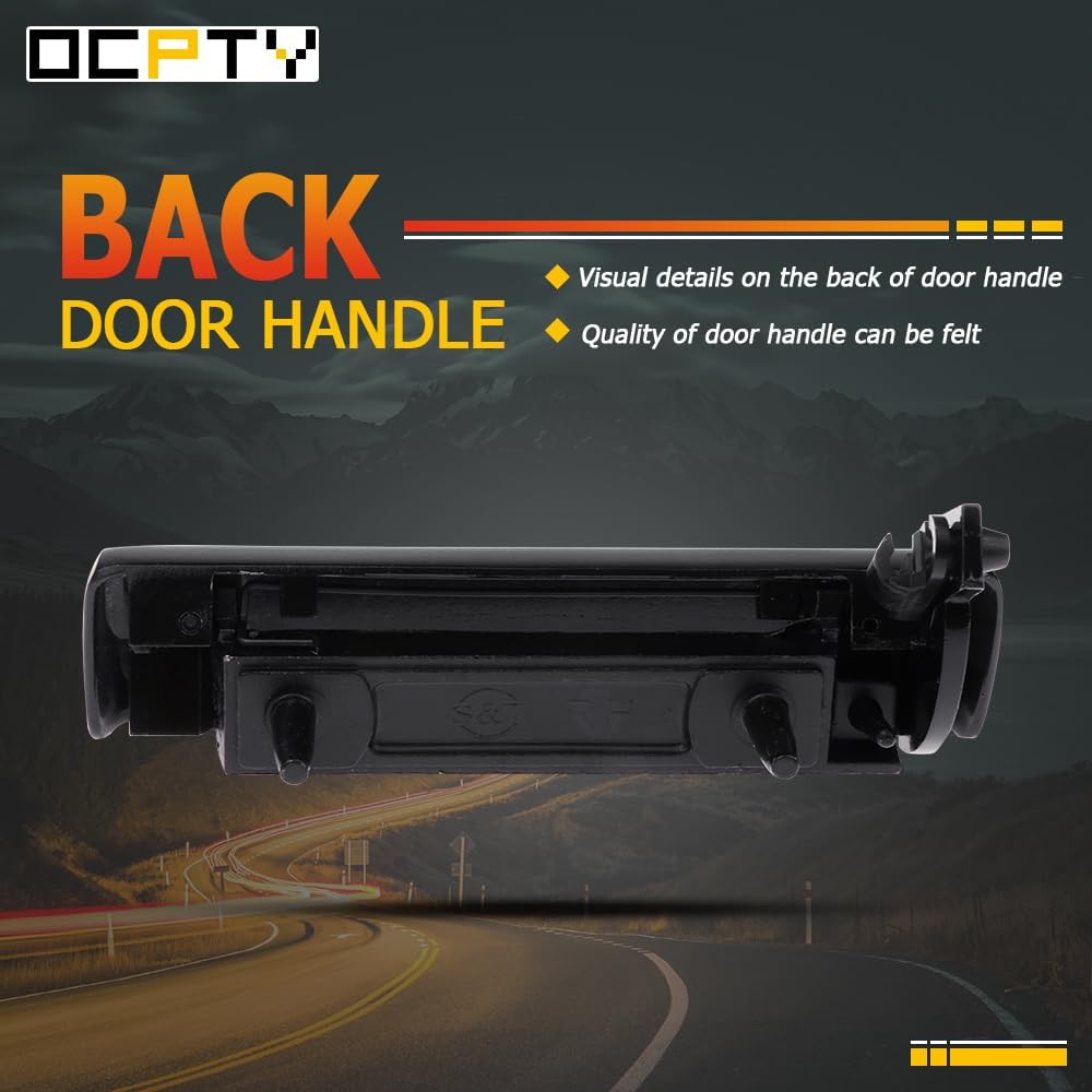 OCPTY Door Handles Exterior Driver Passenger Side Replacement fit 1985-1994 for S10 Outside Door Handles Black(2pcs)