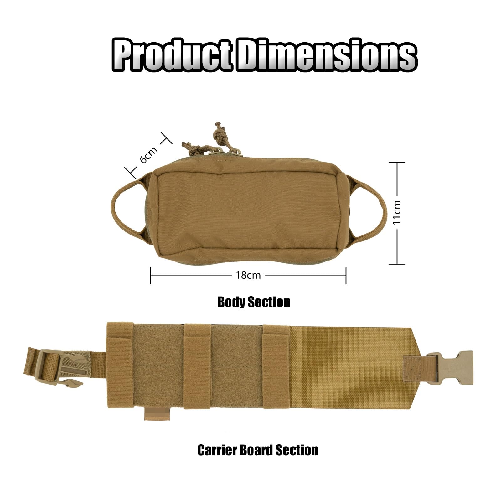Kit Médico Táctico Desmontable de Acceso Rápido, Bolsa Médica IFAK, de Nailon Impermeable, para Airsoft Deportes Al Aire Libre y Caza