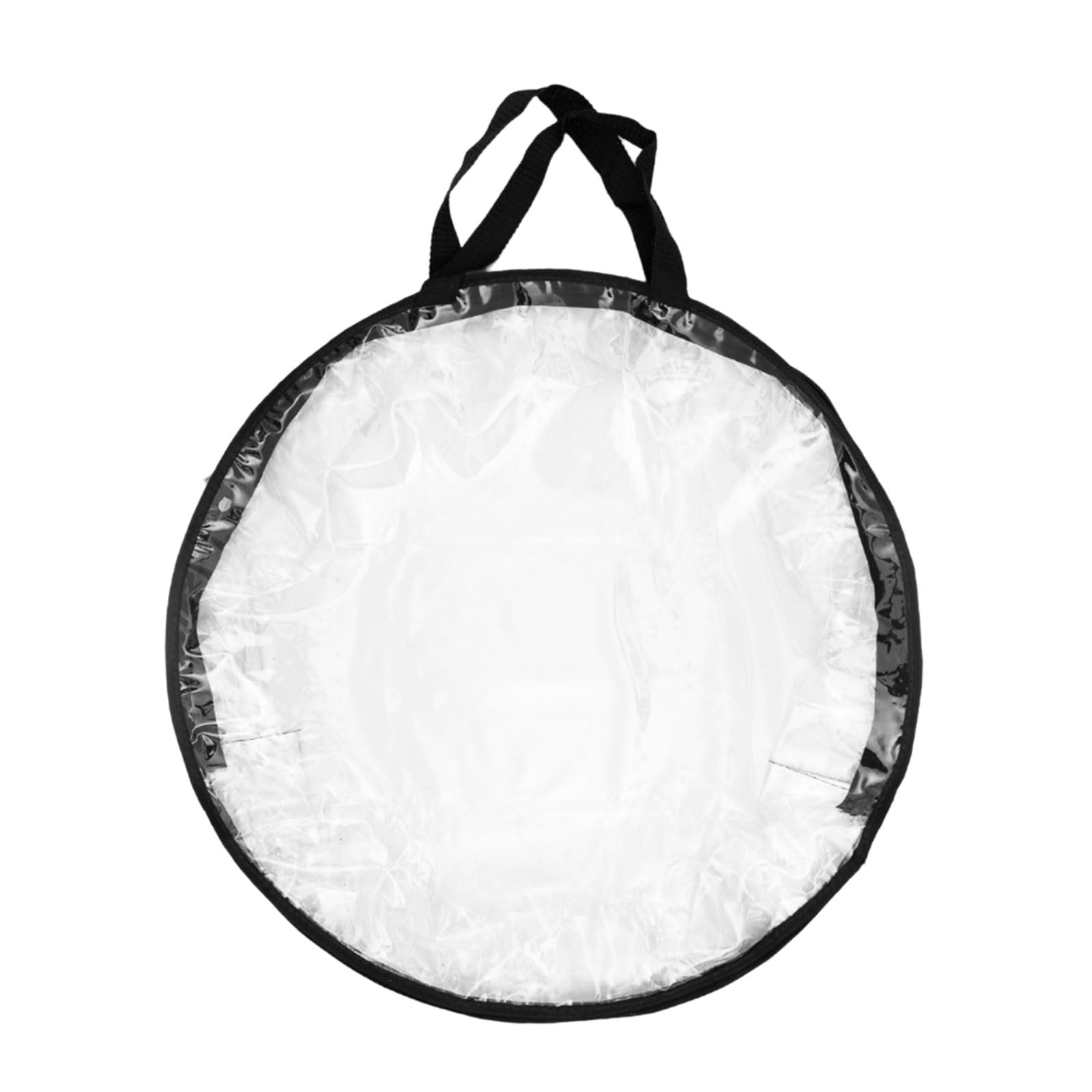 Tsophreniq Transparents Wreath Storage Container Zippered Holiday Garlands Organiser Round Bag for Seasonal Christmas Decoration Wreath Organiser