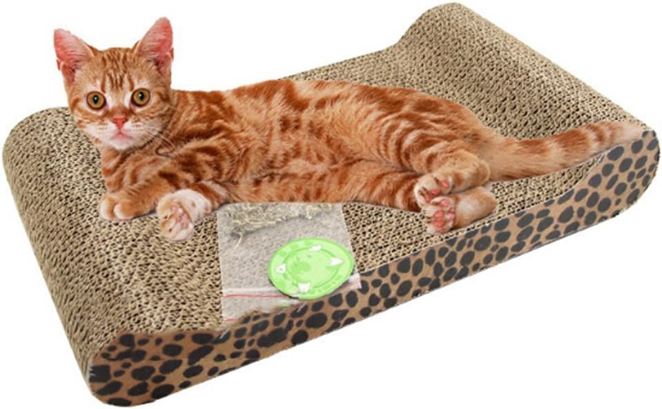 Hypeety Modern Pet Cat Corrugated Cardboard Lounger Scratch