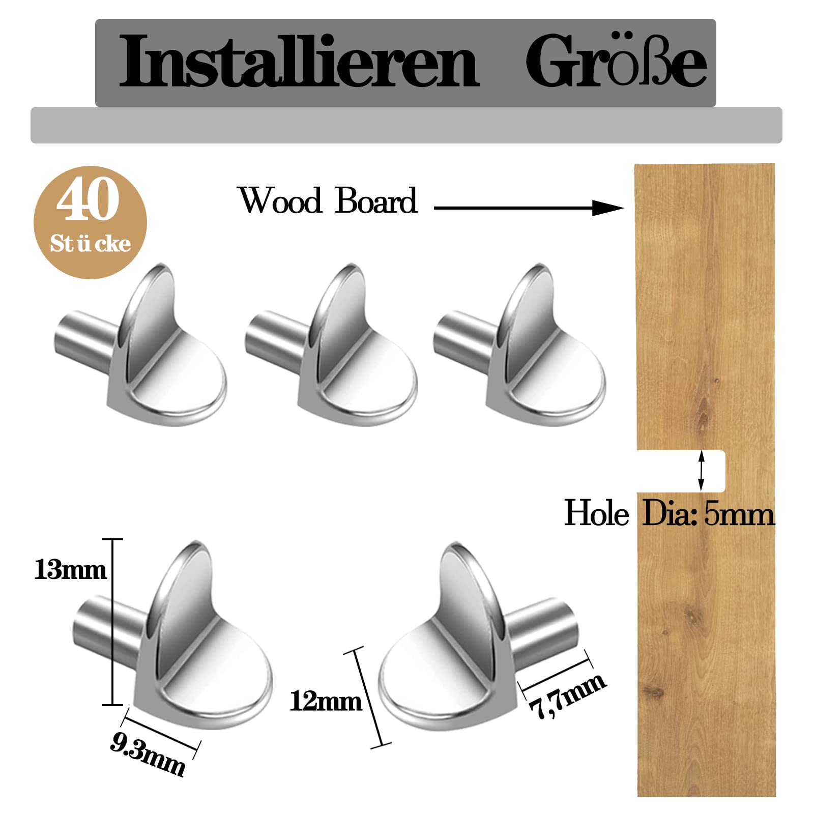 Staffe Per Mensole A Parete Doppie - Staffe In Acciaio A Forma Di C - Staffe Per Carichi Pesanti - Scaffalature Doppie - Italia - Foto 12