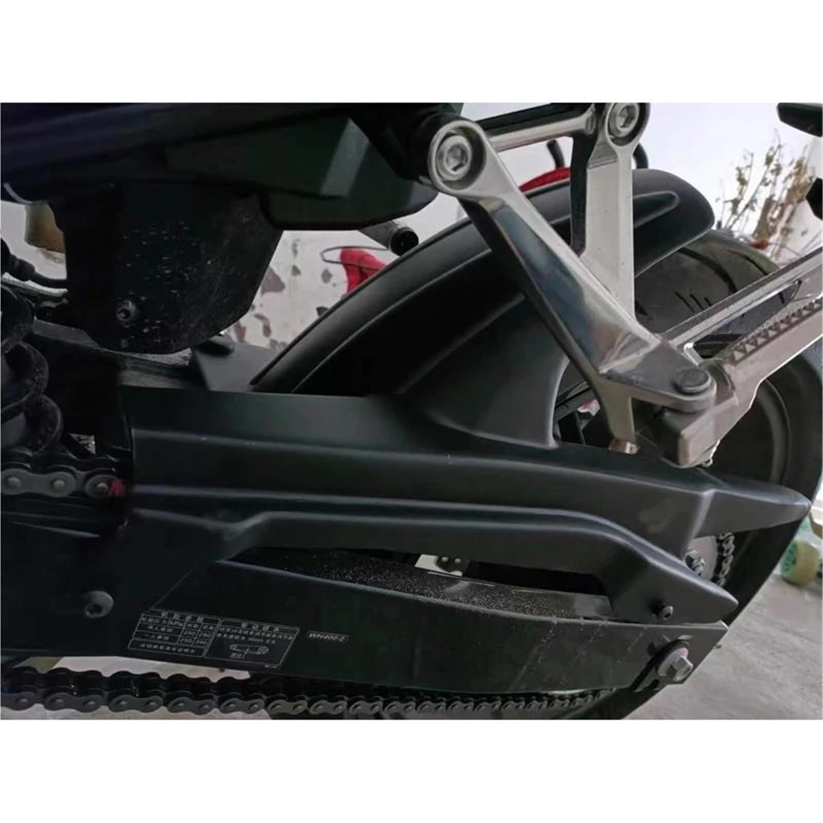 Kit Di Copertura Per Parafango Posteriore Per Moto H&onda NX400 NX500 2024 2025+ Paraspruzzi per moto(Black)