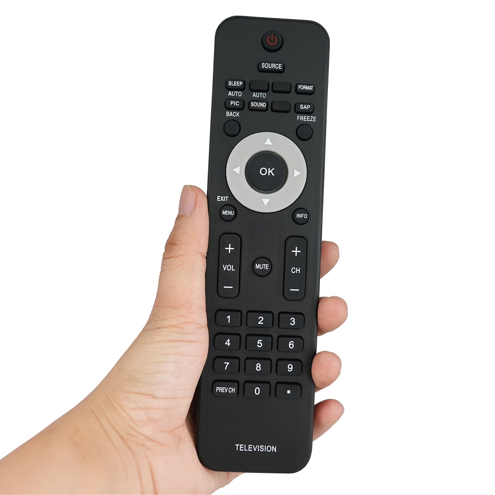 Replacement TV Remote for Philips TV 32PFL3504D/F7 19PFL3504D 32PFL3514D 22PFL3504 32PFL3504D/F7 19PFL3504D/F7 42PFL3704D/F7 22PFL3504D/F7 32PFL3514D/