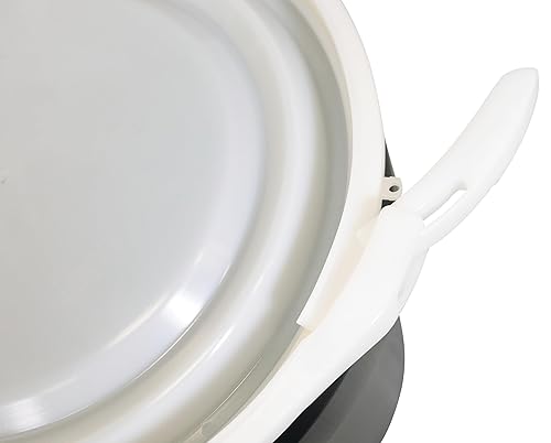 Miniatura 14 de Eagle Tambor de plástico de 55 galones con tapa, cerradura de palanca de metal, 39.1 x 23.8 pulgadas, paquete de laboratorio de cabeza abierta hecho