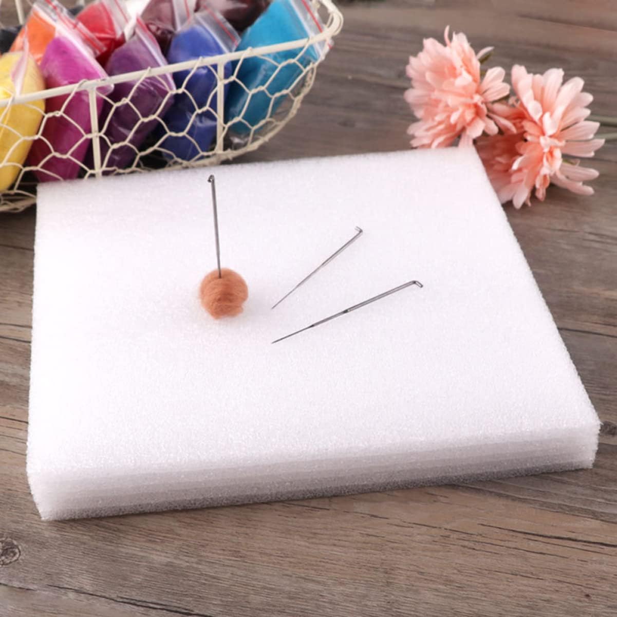 CORHAD 12pcs Wool Felt Workbench Cushions Thickened Mat for Needle Felting Crafts Pad for Wool Projects for Various Materials