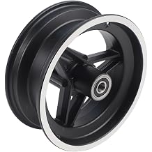 Steel Rim For Electric Scooter 11 Inch 90/65-6.5, Front Or Rear Hub Wheel For Brushless Motor, Wear-Resistant Metal Tire Rim, for Easy Install Black
