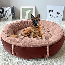 DRILLY Premium Fur Washable Dog/cat Bed with Blanket for Small |Medium |Large | Extra Large | XXL |XXXL | 4XL Size Dogs | Cats | Puppy | pet | Rabbit | Persian cat | Indoor cat> (S)