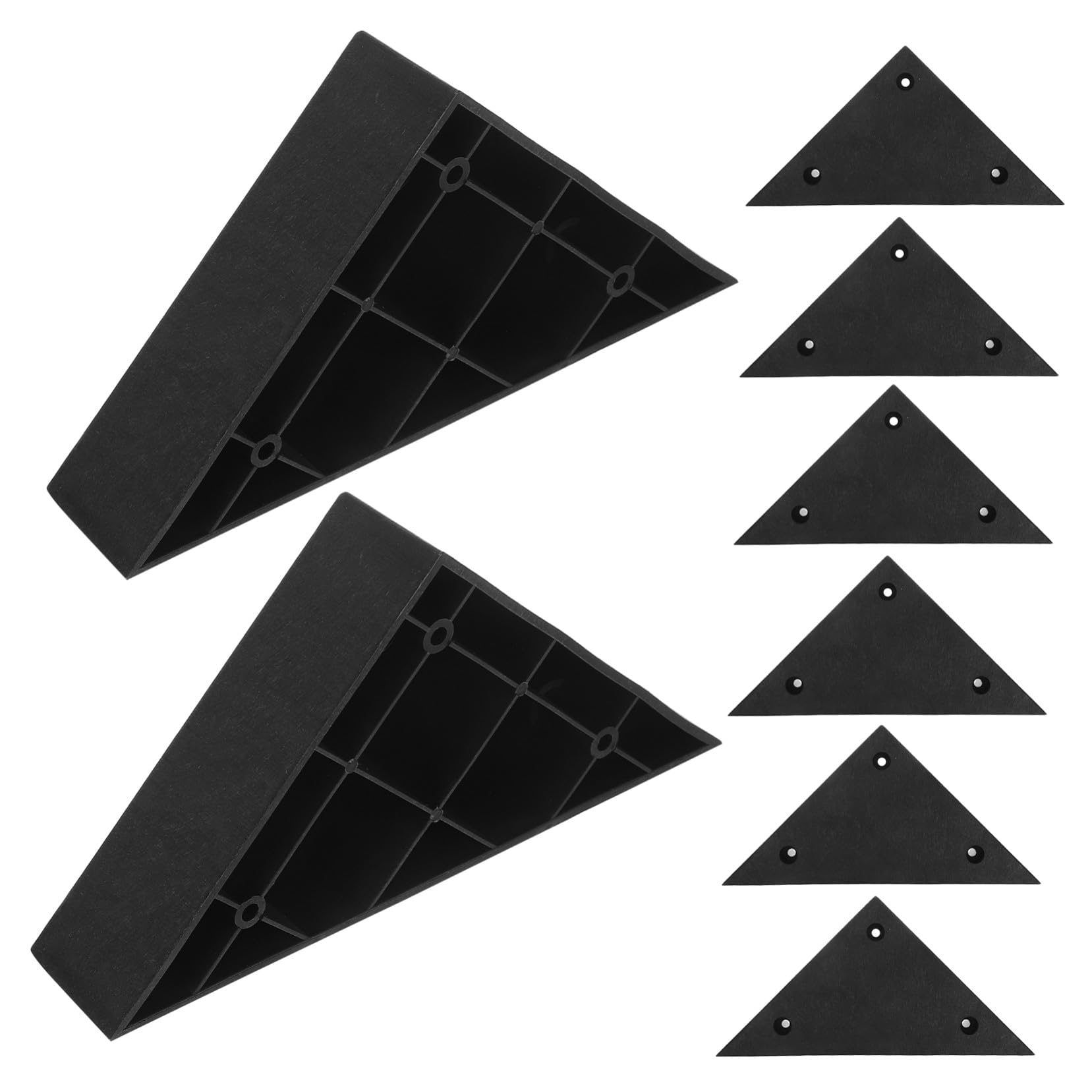Pieds de chaise antidérapants Toddmomy triangulaires en plastique pour meubles instables