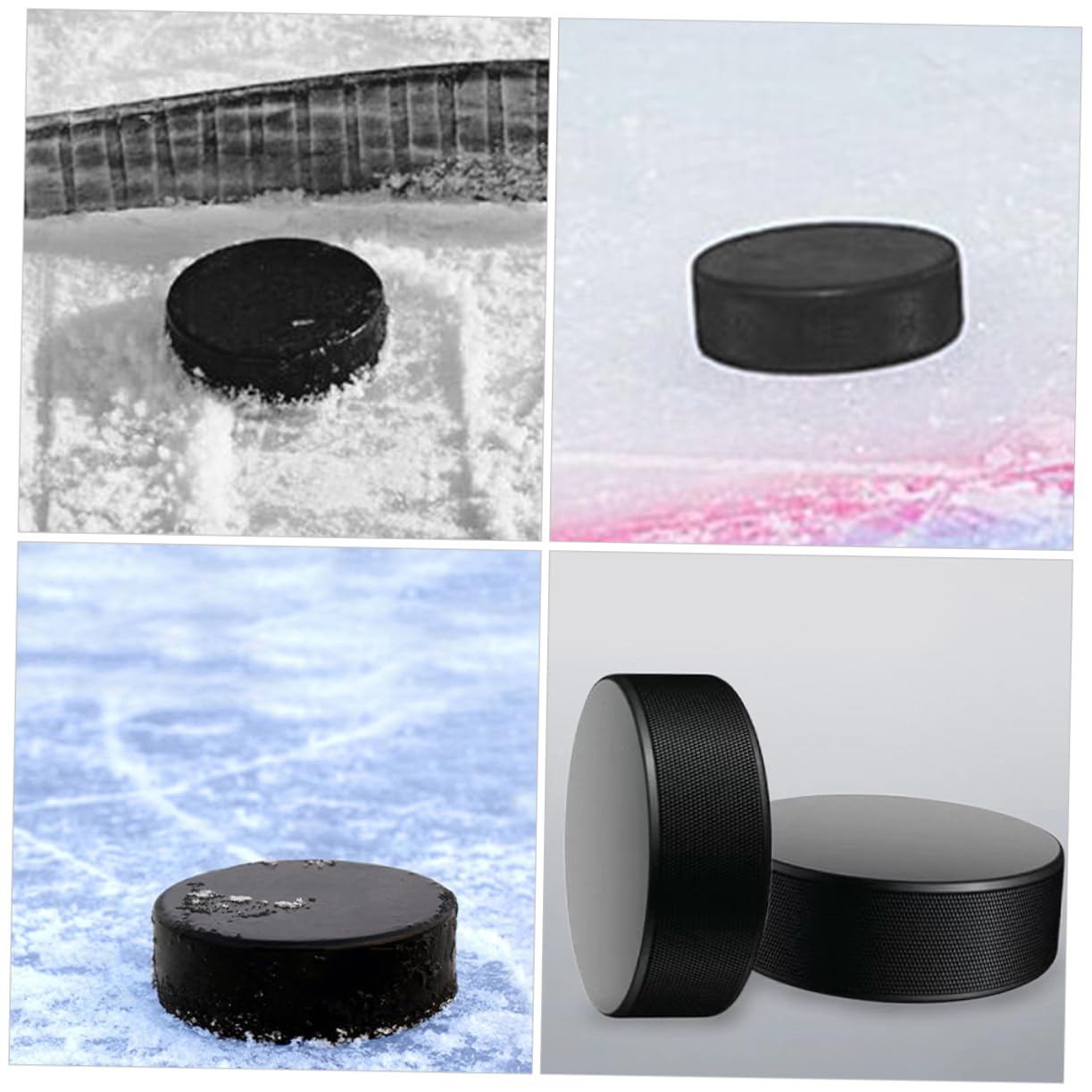 Toyvian Palets De Hockey en Mousse Haute Résistance À l'usure Palets De Hockey Lestés Bâtons De Hockey en Mousse Palets D'Entraînement Palets De Hockey De Rue Palets
