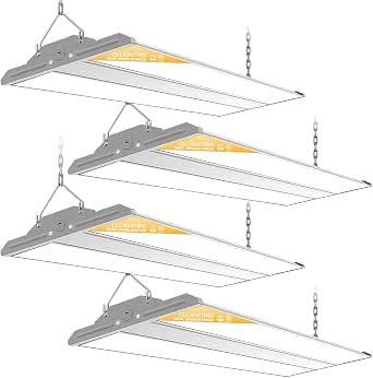 High Bay LED Shop Lights 4 Pack, Switchable 200W/240W/300W & 4000K/5000K