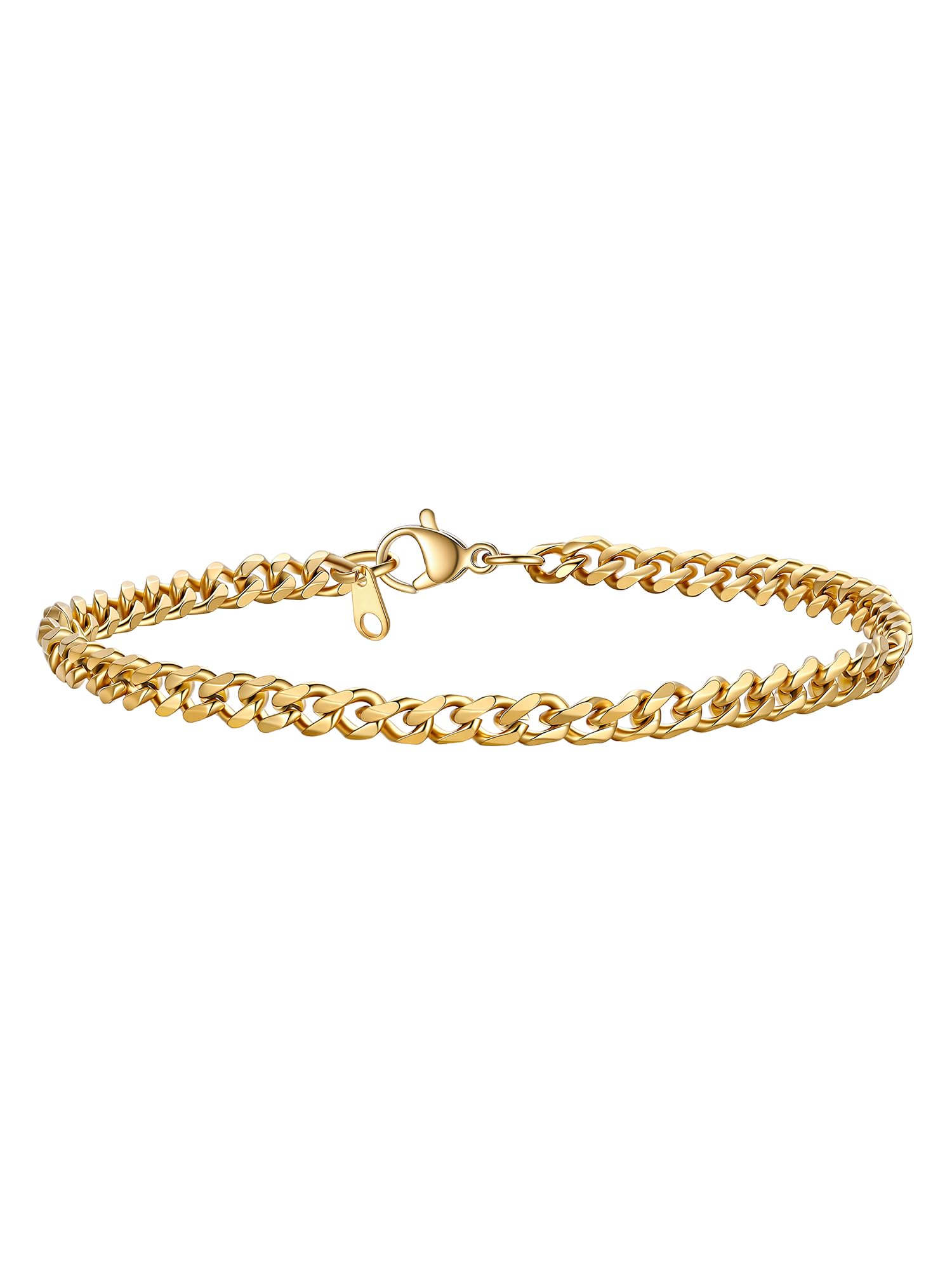 PROSTEEL Plusera Hombre Cadena Cubana Acero Inoxidable 3/6/9/12mm Ancho Pulseras Cubanas Cadenas Eslabones Plateado/Dorado/Negro, 16cm+5cm/19cm/21cm, Joyas Hombres Mujeres Recycled Claim Standard 100