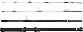Penn Regiment IV Boot Reise Rute, Salzwasser Angler Fischen Seefisch Kabeljau, Aal, Barsch, Seelachs, Makrele, Hai, Starkes Leichtgewicht & Vielseitig, Silber, 2.10m schnelle beidhändige Rute