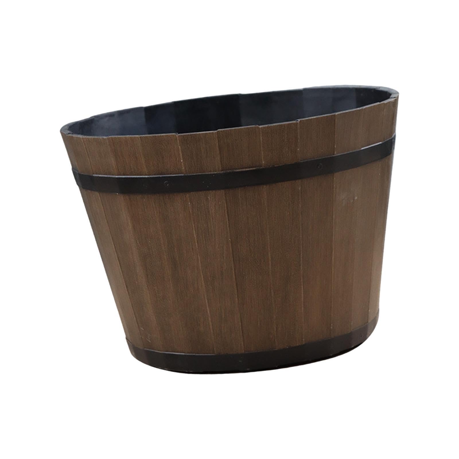 QIXCXAZ Flower Pot for Creative Flower Pot Indoor Outdoor Lively Plant Planters Home Office Personal And Not Easily Damaged During Relocation. Planter Plastic, Brown, 8 inch