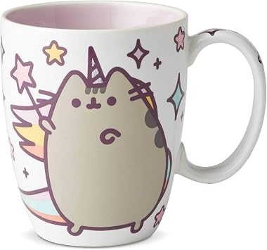 Pusheen by Our Name is Mud Pusheenicorn Stoneware Coffee Mug, 12 oz.