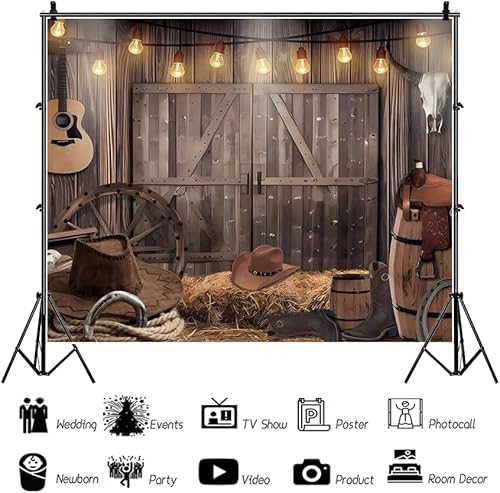 Vista 63 de Telón de fondo para fotografía de granero occidental, fondo de fotografía de granero de vaquero occidental, fondo de granja de granero, fondo