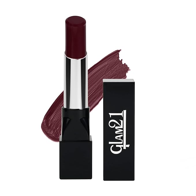Glam 21 Ultra Velvet Lipstick | Long-lasting stay on lips | Lovely matte finish | 2.5gm | Light Maroon-20