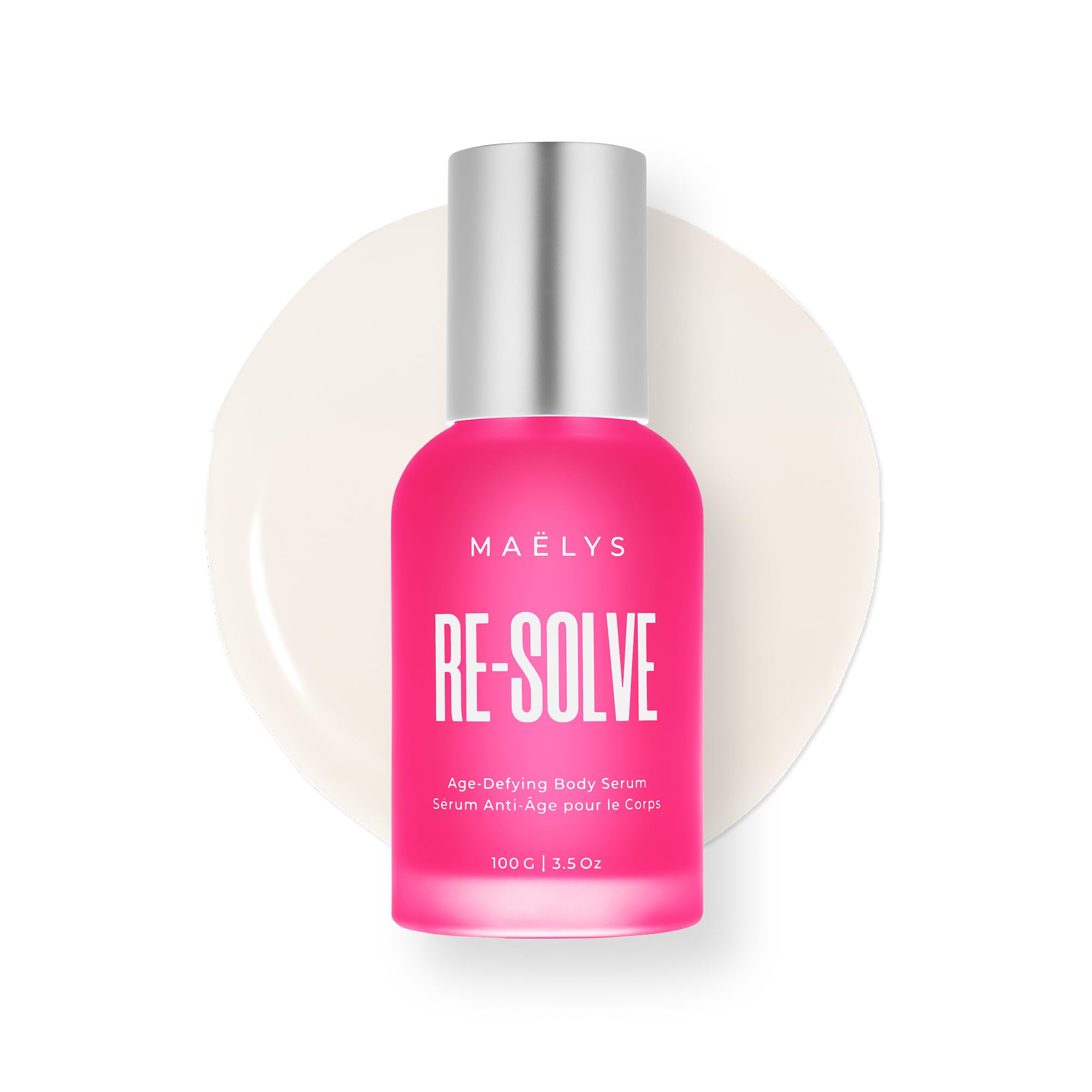 MAËLYS RE-SOLVE Age-Defying Body Serum - Hydrating Body Serum for Crepey Skin with Hyaluronic Acid - Visibly Smooths Aging Skin (3.5 Fl Oz)