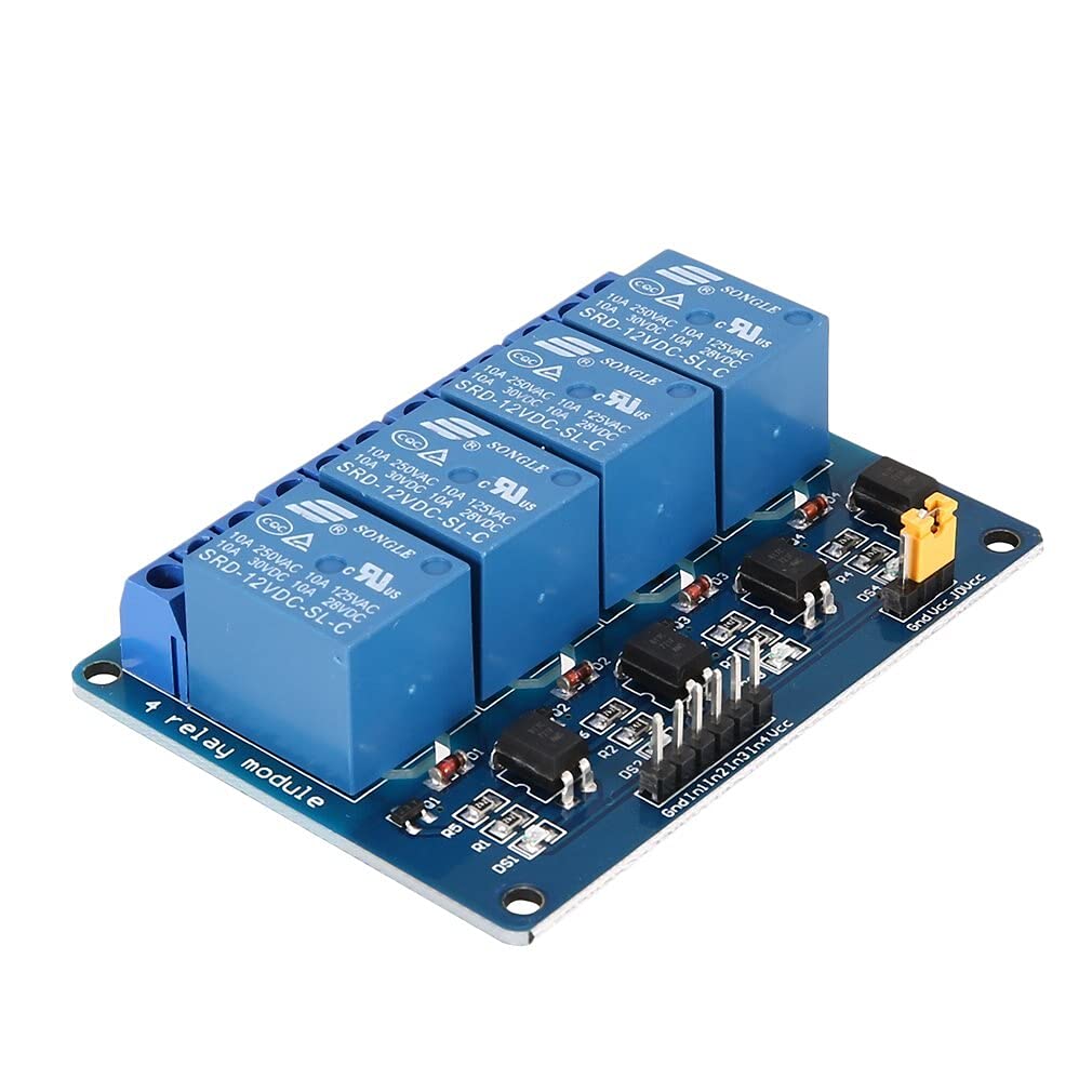 xcluma DC 12V 4 channel relay module with optocoupler (B0987WXNC3) Amazon Price History, Amazon Price Tracker